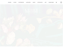 Tablet Screenshot of gatherjournal.com